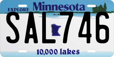 MN license plate SAL746