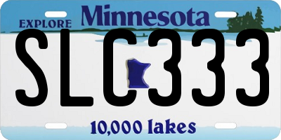 MN license plate SLC333