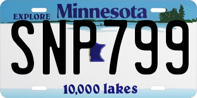 MN license plate SNP799