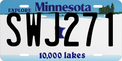 MN license plate SWJ271