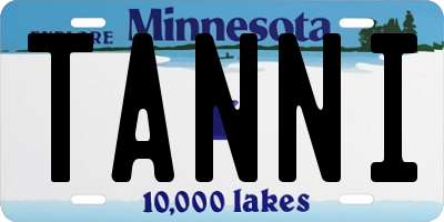 MN license plate TANNI