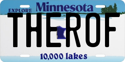 MN license plate THEROF