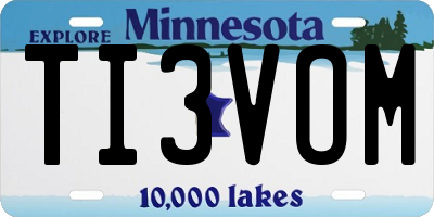 MN license plate TI3VOM