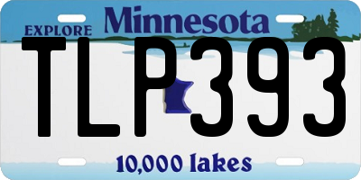 MN license plate TLP393