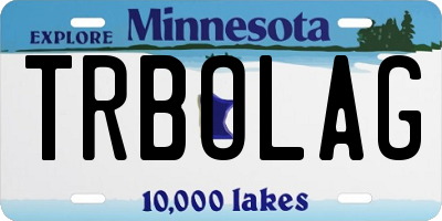 MN license plate TRBOLAG