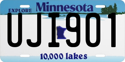 MN license plate UJI901