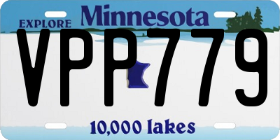 MN license plate VPP779