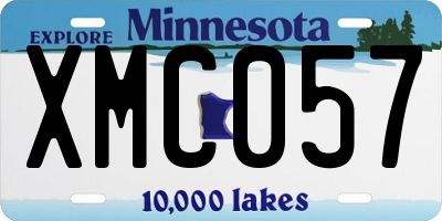 MN license plate XMC057
