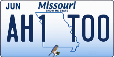 MO license plate AH1T0O