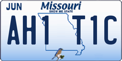 MO license plate AH1T1C