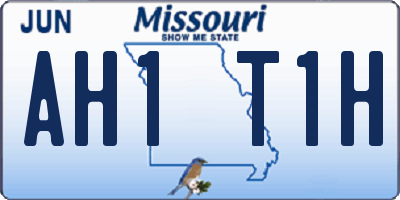 MO license plate AH1T1H