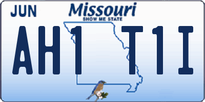 MO license plate AH1T1I