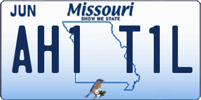 MO license plate AH1T1L