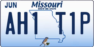 MO license plate AH1T1P