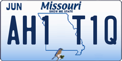 MO license plate AH1T1Q