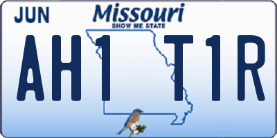 MO license plate AH1T1R