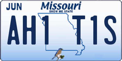MO license plate AH1T1S