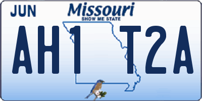 MO license plate AH1T2A