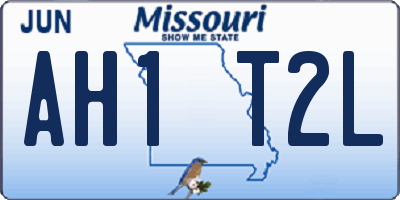 MO license plate AH1T2L