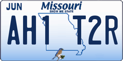 MO license plate AH1T2R