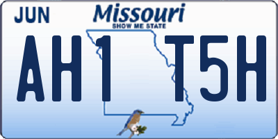 MO license plate AH1T5H