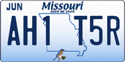 MO license plate AH1T5R