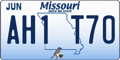 MO license plate AH1T7O