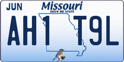 MO license plate AH1T9L