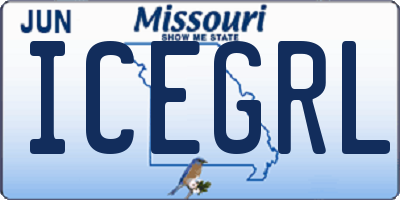 MO license plate ICEGRL
