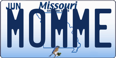 MO license plate MOMME