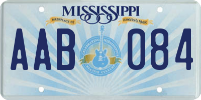 MS license plate AAB084
