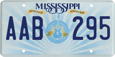 MS license plate AAB295