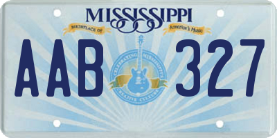 MS license plate AAB327
