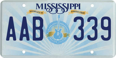 MS license plate AAB339