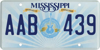 MS license plate AAB439