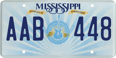MS license plate AAB448