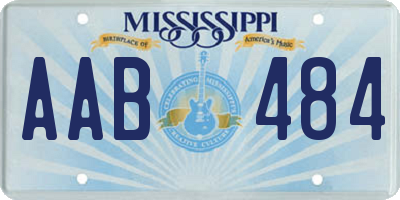 MS license plate AAB484