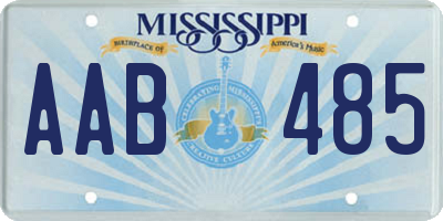 MS license plate AAB485