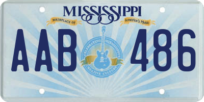 MS license plate AAB486