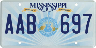 MS license plate AAB697