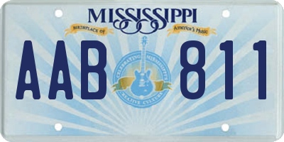 MS license plate AAB811