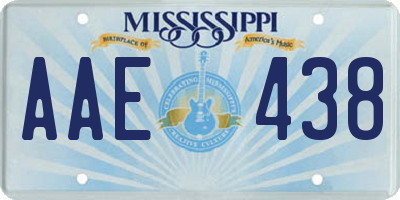 MS license plate AAE438