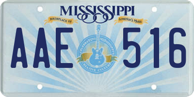 MS license plate AAE516
