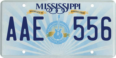 MS license plate AAE556