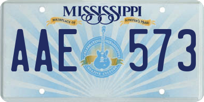 MS license plate AAE573