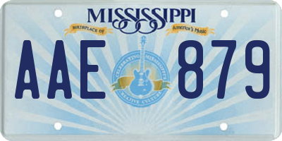 MS license plate AAE879