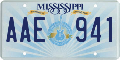MS license plate AAE941