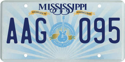 MS license plate AAG095