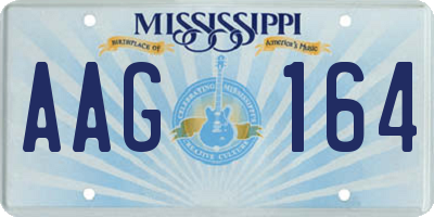MS license plate AAG164