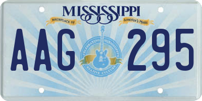 MS license plate AAG295